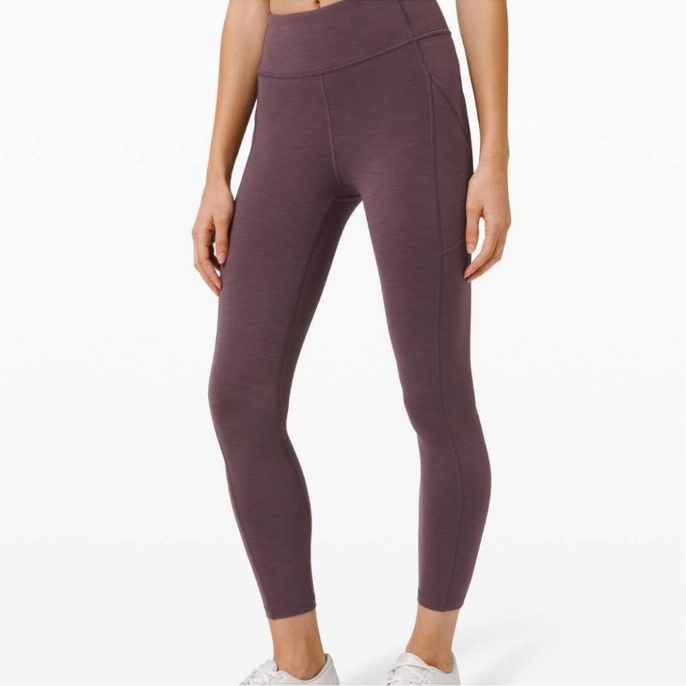 Lululemon Invigorate High-Rise
Heathered Black Currant Purple